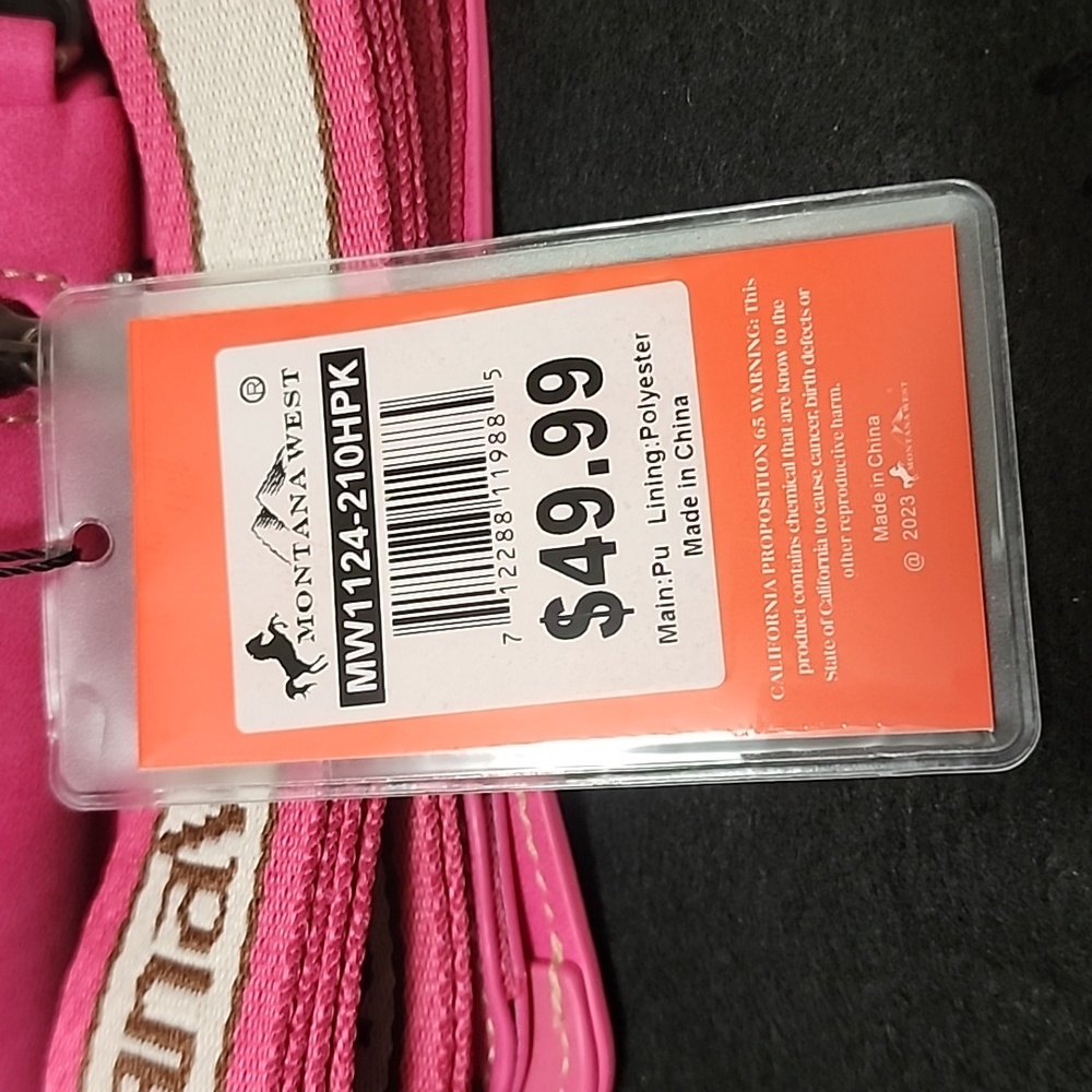 NWT!! Montana West Boot Stitch Sling 🎒 bag pink 💗 or turquoise 💚 - Picture 8 of 10